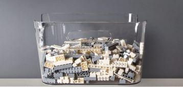 BINO | Plastic Storage Bins, Large - 1 Pack, Clear | THE SOHO COLLECTION | Pantry Organizers and Storage Containers | Fridge Organizer Bins | Kitchen Cabinet Organizer | Medicine Cabinet Bin