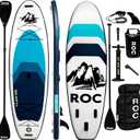 Roc Inflatable Stand Up Paddle Boards 10 ft 6 in with Premium SUP Paddle Board Accessories, Wide Stable Design, Non-Slip Comfort Deck for Youth & Adults