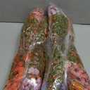 florisso Artificial Fall Flowers Fake Mums for Outdoor Autumn Decoration, 12 Bundles Faux Silk Orange Yellow Mums Daisy Look Real UV Resistant for Outside Home Porch Patio Planter (Fall-6multicolor), Set of 2