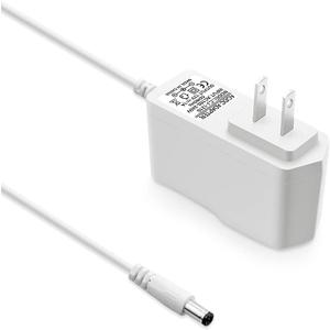 12V 1A DC Power Supply, White, 100-240V AC to DC 12 Volt 1Amp 0.8A 500mA 400mA Power Adapter Cord 5.5mm x 2.5mm Barrel Plug for LED Light Strips CCTV Security Camera System Routers