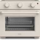 bella Air Fry Toaster Oven, 7 Preset Cooking Options, Dishwasher-Safe EverGood Coated Trays Included, 60-Minute Auto Shutoff w Audible Timer, Power Indicator Light, 1700 Watt, Oatmilk, 25qt