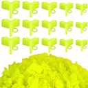 Leitee 300 Pcs Treble Hook Covers Assorted Sizes Fishing Hook Protector Bonnets Guard Safety Cap Protector, 5 Sizes (Dark Green)