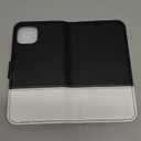 TUCCH Wallet Case for iPhone 14, [RFID Blocking] [4 Card Slots] TPU Interior Protective Case, Magnetic Folio Shockproof PU Leather Stand Flip Cover Compatible with iPhone 14 6.1 5G, Black & White