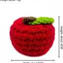Handmade Crocheted Fruit Dolls, 5PCS Cute Little Decorative Charms, Gift Full of Positive Emotions, for Friends, Colleagues, Family, Love-Gift Box Perfect for Birthdays, Parties, and Holidays