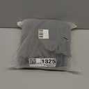 Louis Donné Round Unstuffed Faux Leather Pouf Ottoman Cover, Portable Indoor Outdoor Foot Rest Cover with Invisible Zipper, Sturdy Footstool Cushion Case for Home Patio Balcony Daily Use, Cover Only