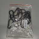 50Pack Carabiner Clips Heavy Duty, 3.2 Large Spring Snap Hooks Bulk, Galvanized Black Carabiners for Camping, Solid Spring Clips for Home Gym Hanging Hammocks Swing Hiking-500lbs Holding Capacity