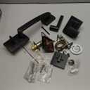 Baldwin Spyglass , Front Entry Handleset with Interior Lever, Featuring SmartKey Deadbolt Re-Key Technology and Microban Protection, in Venetian Bronze