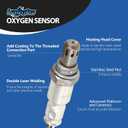 Oxygen O2 Sensor Upstream and Downstream for Chevy Silverado 1500 Suburban Tahoe 4.3L 5.3L 6.2L 2014-2018, for GMC Sierra 1500 Yukon XL 4.3L 5.3L 6.2L 2014-2018, Replace 234-4940 234-4974 4Pcs