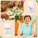 Newwiee 4 Pcs Mahjong Cocktail Dish Towels Gifts for Women 16 x 24 Inches Funny Kitchen Napkins Decorative Hand Tea Towel Mahjong Lover Gifts for Kitchen Bathroom Decor(White)