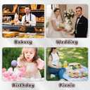 4 Inch Mini Cake Boards 50 Pack Silver Mini Dessert Plates Round Disposable Cardboard Plates for Cake DIY, Baking Dessert Party Wedding Birthday (Silver)
