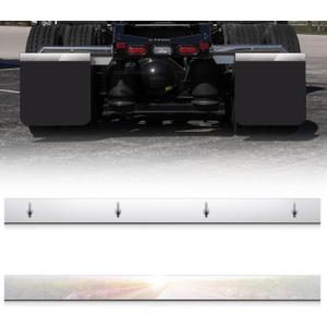 MorningRo 2 Pcs 2" x 24" Mud Flap Weights Mudflap Top Plate, Non Porous