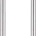 1FT Stainless Steel Extension Rods for 1 Inch Diameter Silver Curtain Rod Kit - Easy to Install for Extending Curtain Rods - Silver (2 Pack)