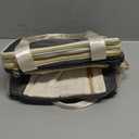 Lunch Box & Lunch Bag for Women Men, Large Insulated Adult Lunch Box Leakproof Lunchbox Cooler Bag for Work Picnic Beach,16L, Grey & White