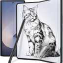 3+3 Paperfeel Anti-Glare Matte Screen Protector for Samsung Galaxy Z Fold 6, 3 Pack Inside Paperfeel Film + 3 Pack Front Anti-Glare Matte Film, Anti-Fingerprint, Self-Healing, Highly Responsive Touch, Easy Installation with Alignment Jig