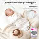 Momcozy Swaddles for Newborns, Quiet Fastener Swaddle Suitable for Infant 0-3 Months, New-Parent-Friendly Sleep Sack, Reduce Startle Reflex, Newborn Boys Girls Registry Essentials, 2-Pack, Wonder