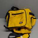 Fmeida 65L Duffle Bag with Shoes Compartment, Foldable Travel Duffel Bags for Men Women, Large Packable Travel Bag Water Repellent & Tear Resistant (Yellow)