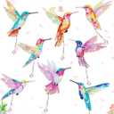 Yeaqee 8 Pcs 5D Butterfly Hummingbird Diamond Art Bookmarks Acrylic Crystal Pendant Diamond Art Bookmark Kits for Adults Home Office Project, 8 Styles(Hummingbird)