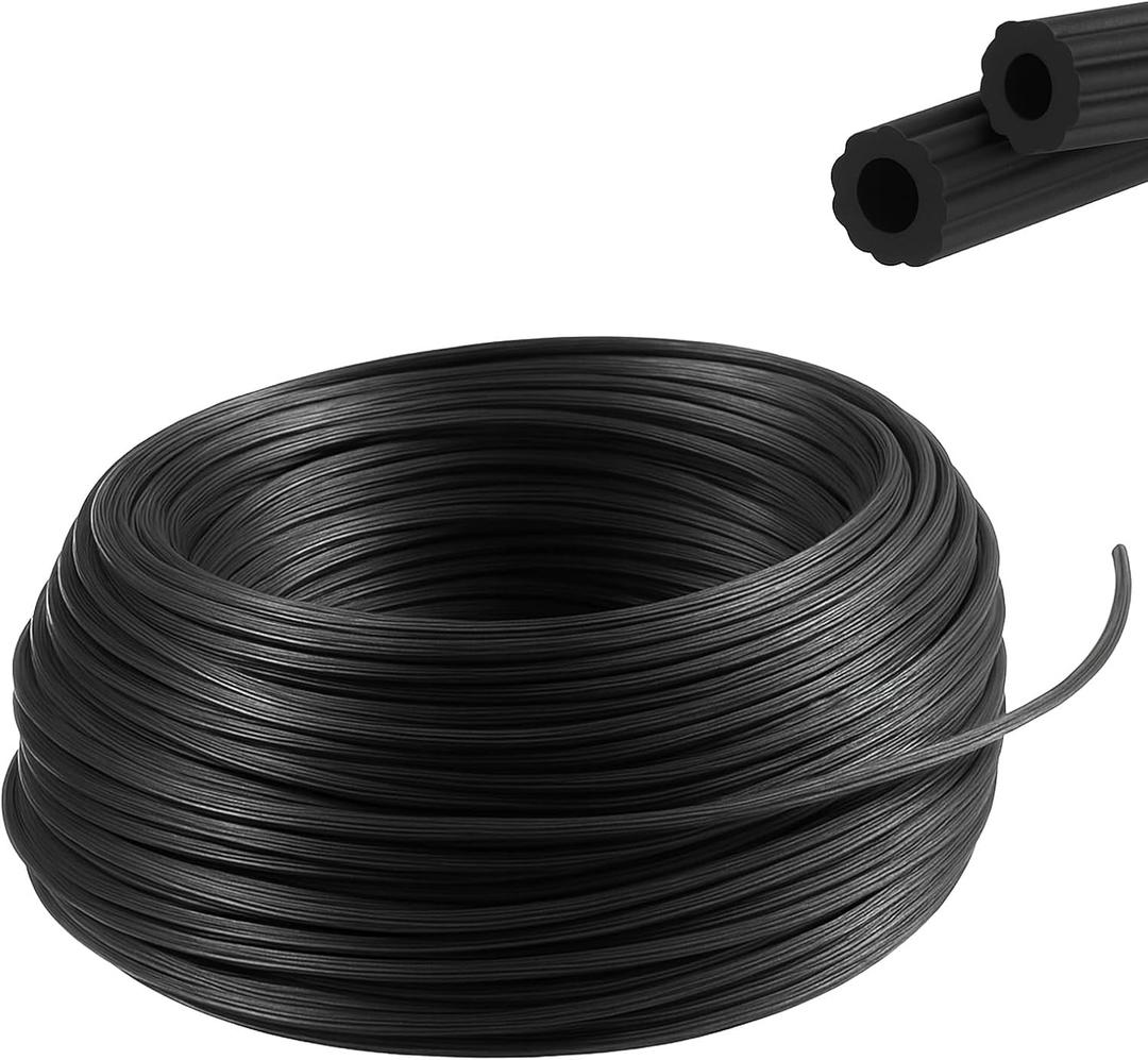 328ft Window Screen Spline, Screen Door Retainer Spline Black Window Screens Rubber Cord Repair Splines for Replacing & Installing Door Window Screens (0.125 Inch)