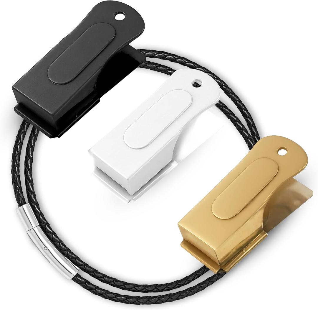 Metal Clickers for Dog Training  Dog Clicker for Training with Loud Crisp Sound for Behaviour Reward  Brass Style with Magnetic Clasp and Velvet Pouch  3 Pack Pet Clicker (White, Gold, Black)