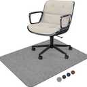 Placoot Desk Chair Mat for Hardwood Floor Corduroy Surface 55''x35'' Office Chair Mat for Rolling Chairs, Under Desk Low-Pile Office Rug Floor Mat