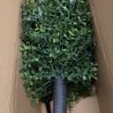 Canlierr 2 Pcs Artificial Boxwood Topiary Ball Bush 26" Tree UV Resistant with Spike Easy to Push in The Ground Fake Boxwood Plants Faux Greenery Shrubs for Indoor Outdoor Home Garden (Light Green)