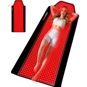 Red Light Therapy Mat Full Body 72" x 33", 1436 LEDs, 660/850nm | FSA&HSA Eligible, skin-friendly TPU surface, 1436 3-in-1 LED chips for back, legs, joints and daily wellness routines