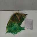 PLULON Green-Red-Gold Bob Wig with Bangs for Women Men, Colorful Short Funny Bob Wigs with Heart Sunglasses and Hair Cap Colored Cosplay Hairpieces for Christmas Halloween Costume Neon Party