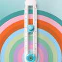 Circle Cutter Tool for Paper Crafts - Rotary Cutter Round Cutting Knife for Scrapbooking, Card Making, Art And Diy Crafts, Fits Circles with A Radius Between 0.6"-4" (Green)