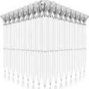 EVNEED 50pcs Big Diamond Pens,Bridal Shower Pen with Black Ink Cute Ballpoint Pen Beautiful Wedding Pens for Office School,White