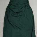 PRETTYGARDEN Women's Summer Maxi Dress Ruched Bodycon Sleeveless Formal Wedding Guest Elegant Cocktail Party Slit Dresses (Medium, Dark Green)
