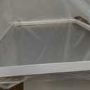 LOAAO 20x30 Inch White Metal Framed Bathroom Mirror for Wall, White Bathroom Vanity Mirror Farmhouse, Large Rounded Rectangle Mirror, Anti-Rust, Hangs Horizontally or Vertically