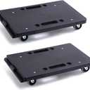Kavlium Furniture Dolly,Furniture Movers Dollys with Wheels,16in-11in 500lbs Capacity,Moving Dolly 4 Wheels Heavy Duty,4 Wheels Small Flat Dolly, 2 Pack, Black