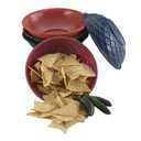 H.S. Inc HS1018-CH Round Weave Serving Basket, 9" Diameter x 2-1/4" Deep, Polyethylene, Charcoal Color, Microwaveable and Dishwasher Safe, Commercial Restaurant Food Holder, Pack of 24