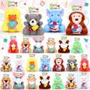 24 Pcs Back to School Mini Stuffed Animal Bulk Welcome Gifts for Students, First Day of School Plush Keychain Party Favors for Prek Kindergarten Classroom Exchange Gifts Goodie Bag Fillers