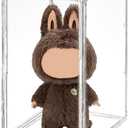 BOHOIDEE Extra Large 19.7"X14.6"X11.6" Acrylic Display Case with 2 Division Boards, Clear Organizer Box Plastic Holder with Magnetic Door for Handbags, Purses, Boots, Figures