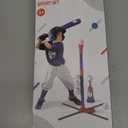 3-in-1 Baseball Set for Kids 3-5 - Tee Ball Stand, Hanging Tee, Ball Launcher and 6 Softballs - Adjustable Height, Indoor/Outdoor Sport Gifts for Boys Girls, Blue