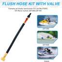 Flush Hose Fitting Kit for Yamaha,PWC WaveRunner/Sport Jet Boat Flush Fitting Kit Black Compatiable For Yamaha,LX VX VXR FXHO VX110 VX Deluxe FX Cruiser Jet Ski (Jet Boat Flush Fitting Kit-Black)