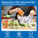 16pack Mason Jars 16oz with Airtight Woodgrain Lids and Bands, Pint Canning Jars, Clear Glass Jars for Canning, Pickling, Meal Prep, Jam, Honey, Shower/Wedding Favors, Labels & Brush & Twine Included