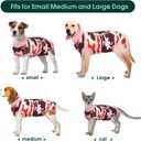 Kuoser Recovery Suit for Dogs Cats After Surgery, Professional Pet Recovery Shirt Dog Abdominal Wounds Bandages, Substitute E-Collar & Cone,Prevent Licking Dog Onesies Pet Surgery Recovery Suit M