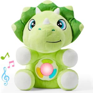 JOYIN Musical Dinosuar Plush Baby Toy, Stuffed Animal with Music & Light, Baby Musical Soft Plush Toys for Infant Babies, Christmas Birthday Gifts for Boys and Girls 6+ Months