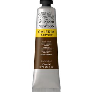 Winsor & Newton Galeria Acrylic Color, 200ml (6.75-oz) Tube, Burnt Umber
