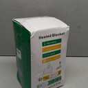 Cushious Electric Heated Blanket Throw 50''x60''Size Faux Fur Heating Blanket 10 Heating Settings, 1-8h Timer & Overheat Protection, Machine Washable, Soft Flannel and Sherpa Full Body Warmth