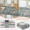 Ileading Vintage Runner Rug for Hallway,Machine Washable Carpet Runners with Rubber Backing,Non Slip Kitchen Floor Mat for Entryway Bedroom Laundry Living Room(Dark Blue 2x6ft)