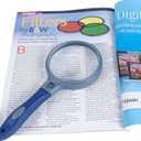 Jacents Extra Large 2X Magnification Round Magnifier with Comfort Grip Handle - 1 Pack
