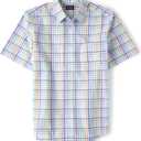 The Children's Place boys And Toddler Short Sleeve Button Down Shirt (L)