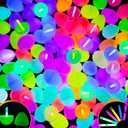 Glow in The Dark Easter Eggs, 48 Plastic Eggs with 96 Mini Glow Sticks for Kids Easter Basket Stuffers Party Favors Egg Hunt Supplies and Easter Decorations
