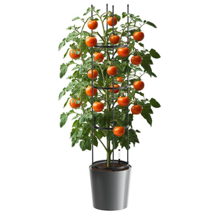 Tomato Planter with Trelli 63 in. Plastic Raised Garden Bed Tomato Planter Box w/ Wheels Tomato Support Cages for Garden