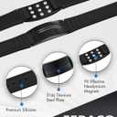 Feraco Ultra Strength Magnetic Bracelets for Men Women, Silicone Sports Wristband for Balance & Energy with Powerful Magnets, Waterproof & Adjustable Health Bracelet