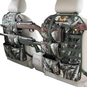 Truck Gun Rack (A Pair), 900D Adjustable Seat Back Gun Storage, Heavy Duty Automotive Rifle Holder Hunting Accessories for Jeep, Truck, SUV, Off-Road Vehicles