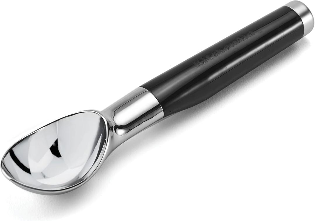 KitchenAid Classic Ice Cream Scoop, 8.6 inches, Black (One Size)
